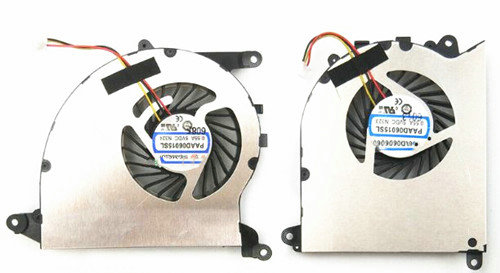 Ventilateur de CPU+GPU 3-broches pour MSI GS43 GS43VR 6RE