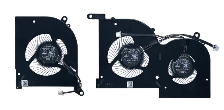 Ventilateur de CPU+GPU pour MSI GS66 Stealth 15 13th 16V6-CPU 16V6-G-CW