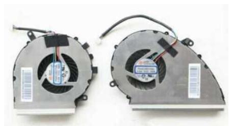 Ventilateur de CPU+GPU 4-broches pour MSI Gv72 7rd-1038xes Gv72 7rd-1080ru