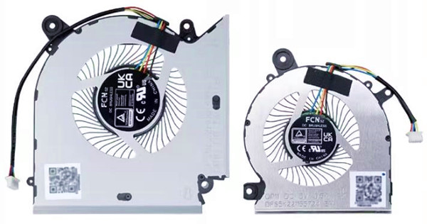 Ventilateur de CPU+GPU pour MSI Katana Gf76 12ud 12udk 12udo 12udok