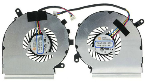 Ventilateur de CPU+GPU 4-broches pour MSI Pe60 7rd-274tw Pe60 7rd-282es
