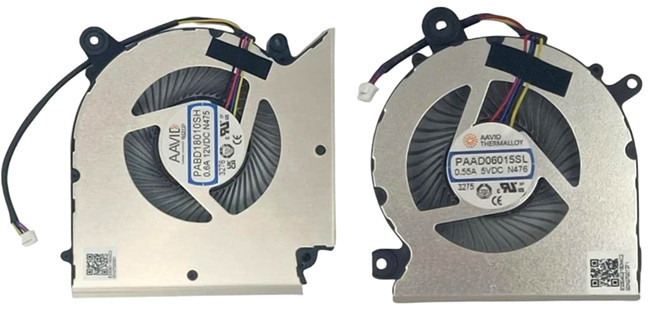 Ventilateur de CPU+GPU 5V/12V pour MSI Pulse 15 B13vfk B13vgk MS-1585 PABD18010SH N475 PAAD06015SL N476