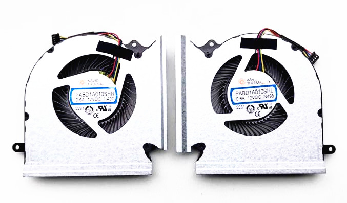 Ventilateur de CPU+GPU pour MSI Raider GE67hx 12ugs 12uhs MS-1545 PABD1A010SHR N497 PABD1A010SHL N498