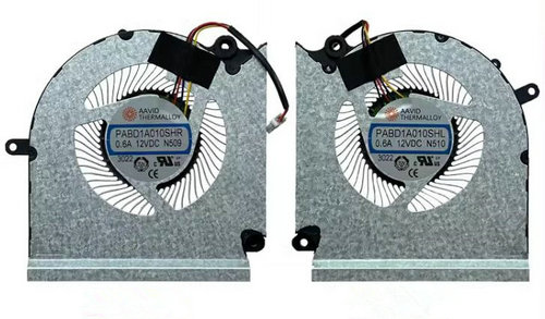Ventilateur de CPU+GPU pour MSI PABD1A010SHR N509 PABD1A010SHR N510