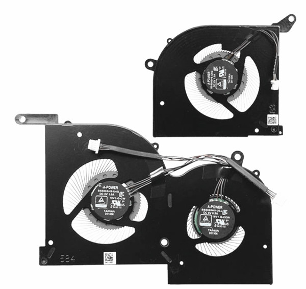 Ventilateur de CPU+GPU pour MSI Stealth GS66 12th Gen MS-16V5 16V5-CPU 16V4-G-CW