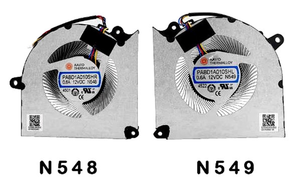 Ventilateur de CPU+GPU pour MSI Sword 16 Hx B14v B14vekg B14vfkg PABD1A010SHL N549 PABD1A010SHR N548 Ventilateur de CPU+GPU pour MSI Sword 16 Hx B14v B14vekg B14vfkg PABD1A010SHL N549 PABD1A010SHR N548