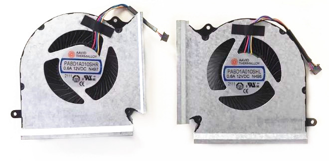 Ventilateur de CPU+GPU pour MSI Vector GP66hx 12ugs 12uhs MS-1545 PABD1A010SHR N497 PABD1A010SHL N498