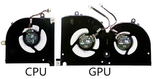 Ventilateur de GPU+CPU pour MSI Ws75 10tk Ws75 10tl Ws75 10tm