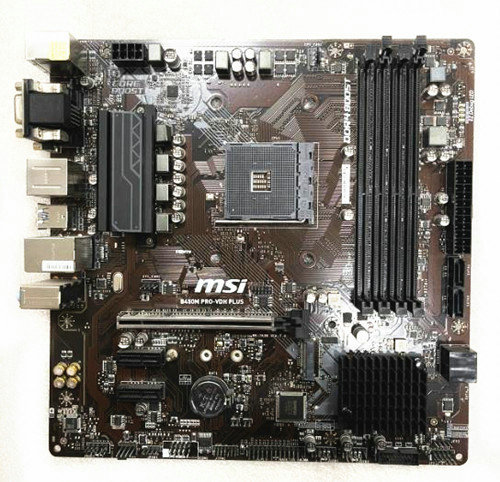 MSI B450M PRO-VDH PLUS AM4 DDR4 VGA+DVI+HDMI Carte mère