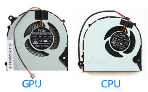 Ventilateur de CPU+gpu pour Machenike F57 F57-D1 D57-D2 F57-D3 6-31-N5502-102 6-31-N1502-301-1