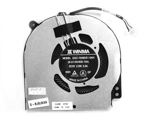 Ventilateur de CPU pour Schenker XMG Core 14 Core 14 L20 EGC-70060S1-0AH