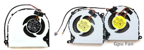 Ventilateur de CPU+GPU 3-broches pour Schenker xmg A506 A506-4aj A506-7uf A506-mzs