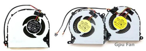 Ventilateur de CPU+GPU 3-broches pour Schenker xmg A516 A516-dvs A516-pgs A516-rvm