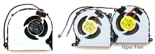 Ventilateur de CPU+GPU 3-broches pour Schenker xmg A526 A526-btn A526-mky A526-nvk