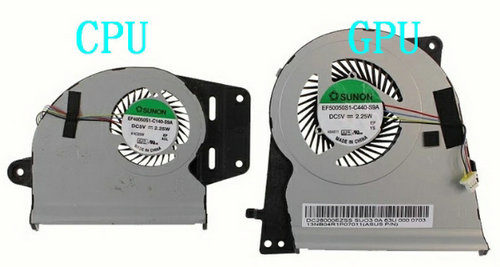 Ventilateur CPU+GPU pour Asus Zenbook U303L U303