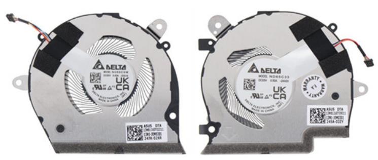 Ventilateur de CPU+GPU 2024 pour Asus ExpertBook B5 B5604CVA B5604CMA B5604CVF ND55C33-24F18 ND55C0W-24F17