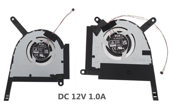 Ventilateur de CPU+GPU RTX 3060/RTX 3070 pour Asus Tuf Gaming A17 Tuf707 DQ5DC81F0T01011 DQ5DC81F001