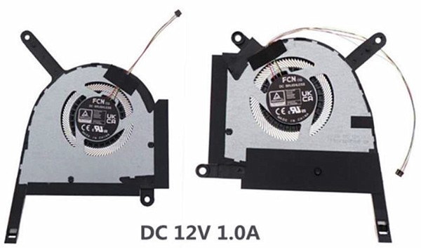 Ventilateur de CPU+GPU 12V pour Asus TUF Gaming F15 FX507 FX507VU FX507VI FX507ZU4