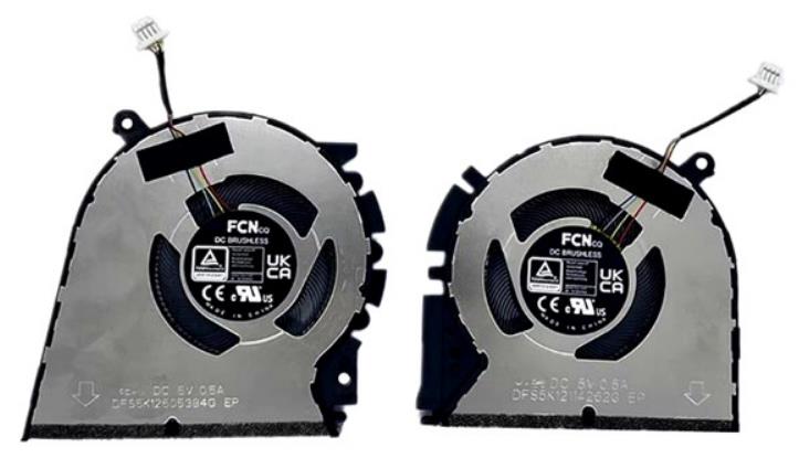 Ventilateur de CPU+GPU pour Asus VivoBook Pro K6400ZC ND75C76-20L22 ND75C76-20L23