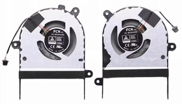 Ventilateur de CPU+GPU pour Asus Zenbook Flip 15 Q528e Q528eh DFS5K12114464P FN5Y DFS5K12304363P FN5X