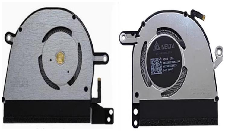 Ventilateur de CPU+GPU pour Asus Zenbook S 16 Ux5606 ND55C1G-23L12 ND55C1M-24A07