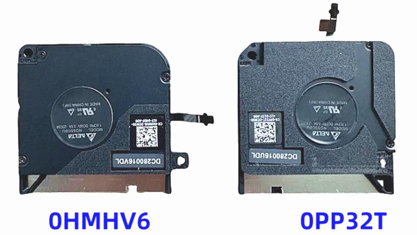 Ventilateur de CPU+GPU pour Dell Latitude 13 7350 Detachable 0HMHV6 0PP32T