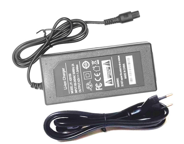Adaptateur secteur 42V 2A pour Scooter électrique hama Urban Scooter (00109870) (Stecker 3-Pin Female)