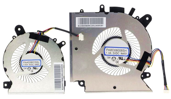 Ventilateur de CPU+GPU pour MSI Katana Gf76 11ue 11uek