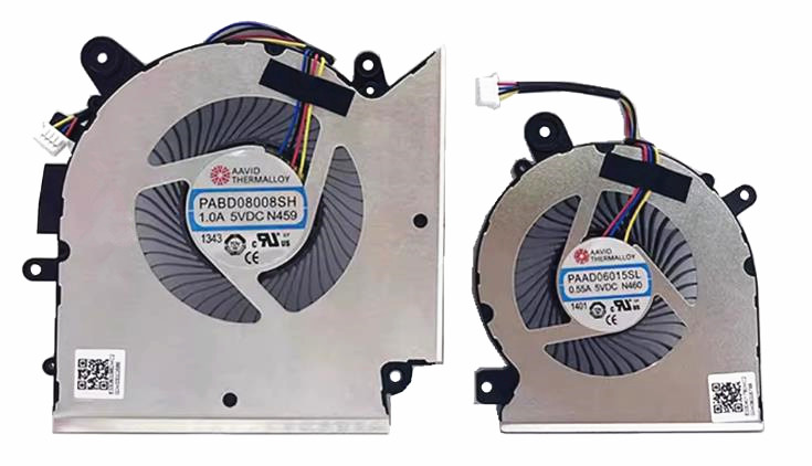 Ventilateur de CPU+GPU pour MSI Sword 17 A11ue A11ug MS-17L