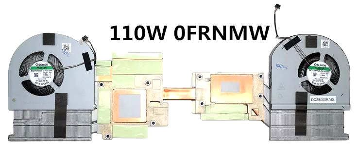 Ventilateur+radiateur 110W RTX5000 pour Dell Precision 7750 M7750 0FRNMW AT2V4007ZAL